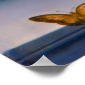 Butterfisch Rose Vase Tisch Blume Anordnung Poster (Ecke)