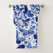 Butterfisch Watercolor Blue Badhandtuch Set (Insitu)