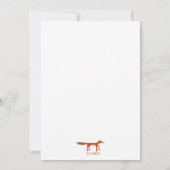 Butterfisch Watercolor Blue Dankeskarte (Rückseite)