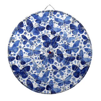 Butterfisch Watercolor Blue Dartscheibe