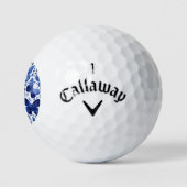 Butterfisch Watercolor Blue Golfball (Logo)