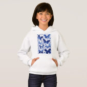 Butterfisch Watercolor Blue Hoodie (Vorne ganz)