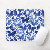 Butterfisch Watercolor Blue Mousepad (Mit Mouse)