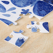 Butterfisch Watercolor Blue Puzzle (Seite)
