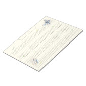 Butterfische Extra Wide Rule Kids Music Manuskript Notizblock (angewinkelt)