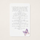 Butterfische Foto Beerdigung Gedenkkarte (Rückseite)