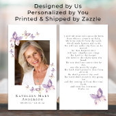 Butterfische Foto Beerdigung Gedenkkarte