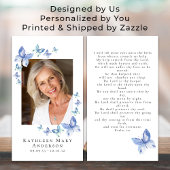 Butterfische Foto Beerdigung Gedenkkarte