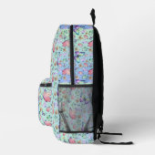 Butterfische Lineare Gradient Background Pattern Bedruckter Rucksack (Rechts)
