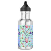 Butterfische Lineare Gradient Background Pattern Edelstahlflasche (Rechts)