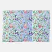 Butterfische Lineare Gradient Background Pattern Geschirrtuch (Horizontal)