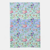 Butterfische Lineare Gradient Background Pattern Geschirrtuch (Vertikal)