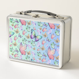 Butterfische Lineare Gradient Background Pattern Metall Brotdose