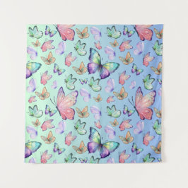 Butterfische Lineare Gradient Background Pattern Wandteppich