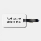Butterfiy Blau Gepäckanhänger (Rückseite horizontal)