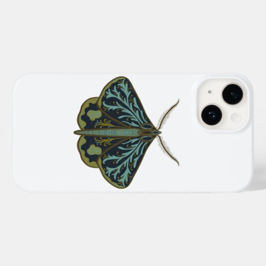 Butterfles/Moth Illustration iPhone 14 Fall Case-Mate iPhone Hülle (Rückseite (Horizontal))