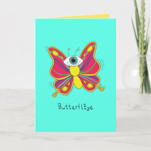 ButterflEYE - Cyclops Butterfly Grußkarte Karte
