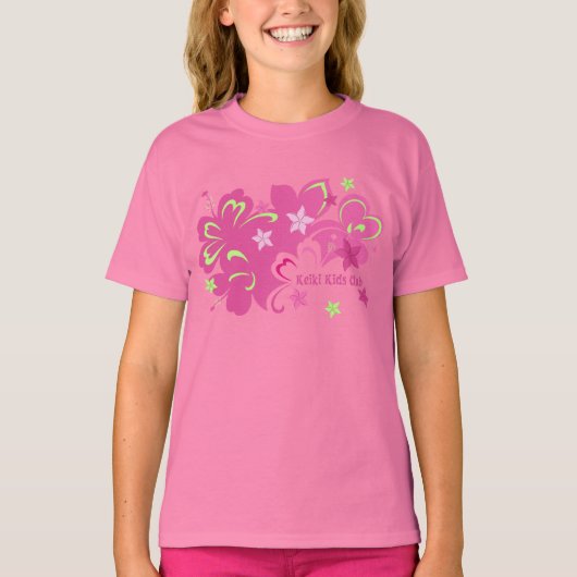 Butterflibiscus Hibiskus Butterfly Design T-Shirt (Vorderseite)
