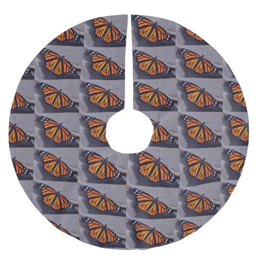 BUTTERFLICKEN SIND KOSTENLOSE CHRISTMAS TREE SKIRT POLYESTER WEIHNACHTSBAUMDECKE (Vorderseite)