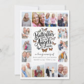 Butterfliegen Angels Collage Foto Dankeskarte (Vorderseite)