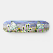 Butterfliegen Blume Springtime Sunshine Skateboard (Horizontal)