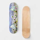 Butterfliegen Blume Springtime Sunshine Skateboard (Vorderseite)