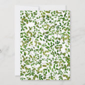 Butterfliegen Chrysalis Baby Shower Einladung (Rückseite)