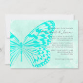 Butterfliegen Einladungen zur Hochzeit (Vorderseite)