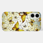 Butterfliegen Stain Glass Pattern Case-Mate iPhone Hülle (Rückseite (Horizontal))