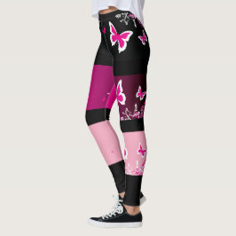 Butterfliegen-Streifen Leggings