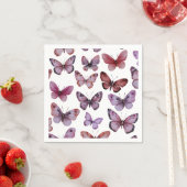 Butterfliegen Wassercolor Bday Bridal Baby Shower Serviette (Beispiel)