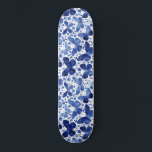 Butterfliegen Watercolor Indigo Blue Skateboard<br><div class="desc">Indigo blue and white watercolor butterfly painting.</div>