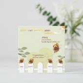 Butterfliegen Whimsical Farewell Party Einladung (Stehend Vorderseite)