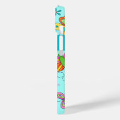 Butterfliegen Whimsy Türkis Blauer Name personalis Case-Mate iPhone Hülle (Rückseite / Links)