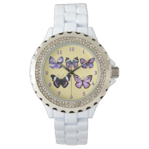 Butterflieger-Serie lila Armbanduhr