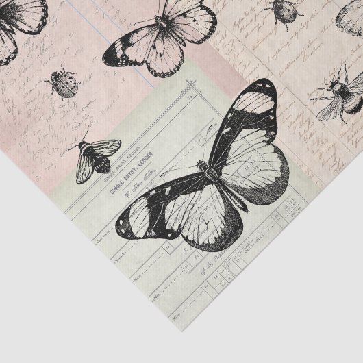 Butterflies and Bugs Seidenpapier (Ausschnitt)