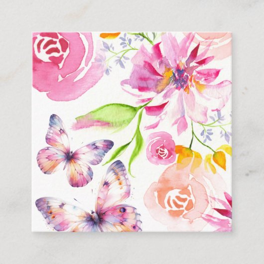 Butterflies and Lullabies Registry Begleitkarte (Vorderseite)