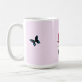 Butterflies and Rose Mug Kaffeetasse (Links)