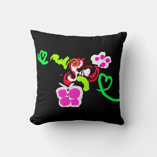 Butterflies and Roses valentine  Kissen (Vorderseite)