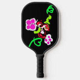 Butterflies and Roses valentine  Pickleball Schläger