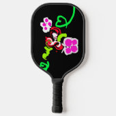 Butterflies and Roses valentine  Pickleball Schläger (Rückseite)