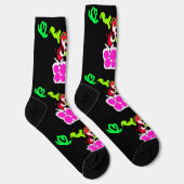 Butterflies and Roses valentine  Socken (Rechts)