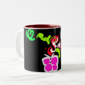 Butterflies and Roses valentine  Zweifarbige Tasse (Vorderseite Links)