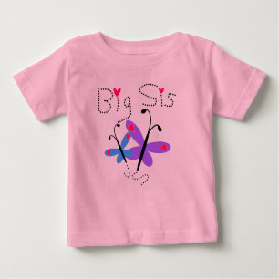 Butterflies Big Sis Baby T-shirt