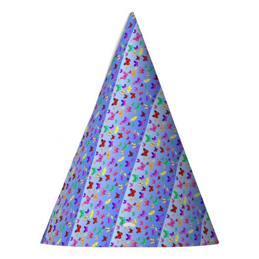 Butterflies Blau Partyhütchen (Links)