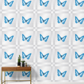 Butterflies Blau Tapete