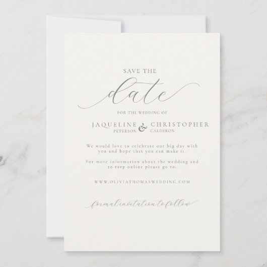 Butterflies Boho Foto Arch Wedding Save the Date (Rückseite)