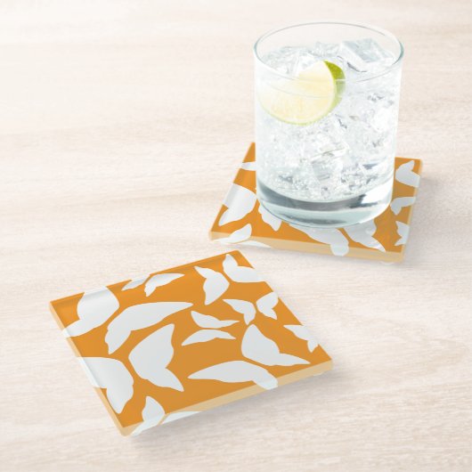 Butterflies Bright Bold eklektische Küche Glasuntersetzer (Schrägansicht)