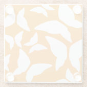 Butterflies Bright Bold eklektische Küche Glasuntersetzer (Rückseite)