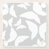 Butterflies Bright Bold eklektische Küche Glasuntersetzer (Rückseite)